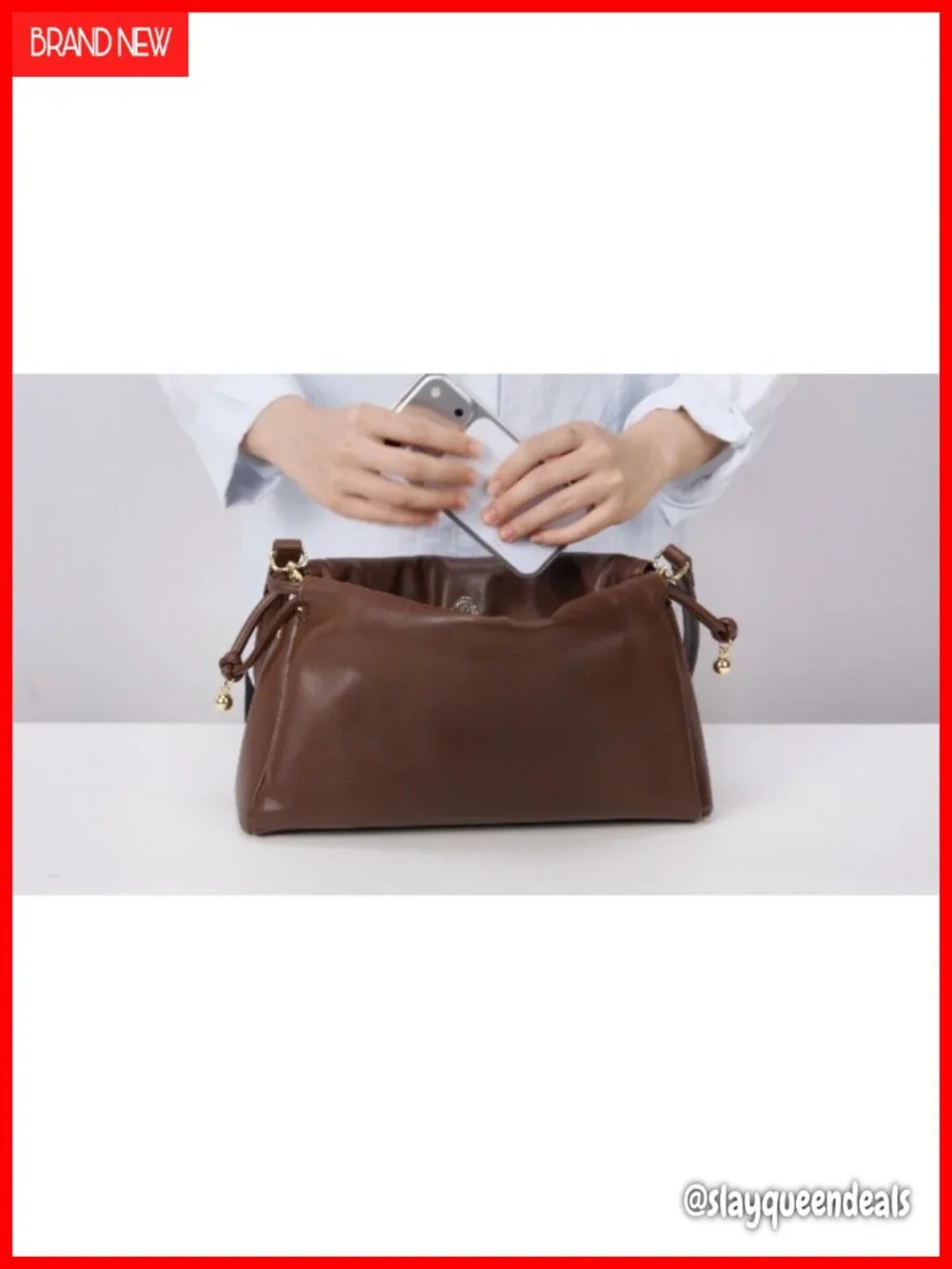 Premium Vegan Leather Hobo Shoulder Bag
